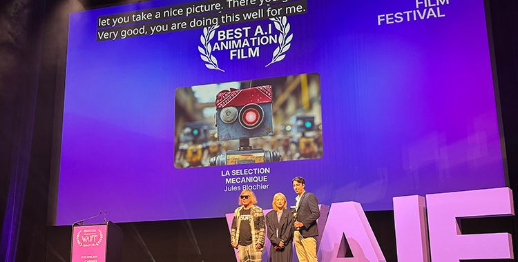 Actus école cinema ÉSEC : Prix du WAIFF : un diplômé ÉSEC primé au cœur du festival mondial de l'IA