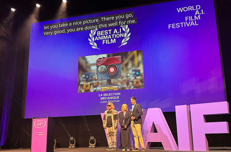 Actus école cinema ÉSEC : Prix du WAIFF : un diplômé ÉSEC primé au cœur du festival mondial de l'IA