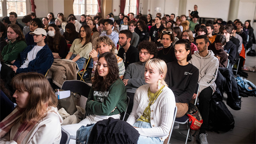 Rencontre des étudiants de l'école de cinéma ESEC et de Quentin Dupieux